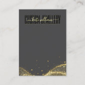 Visite Carte de présentation de bijoux en faux or minimal (Devant)