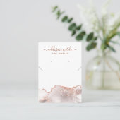Visite Carte de présentation de bijoux en marbre blanc ag (Debout devant)