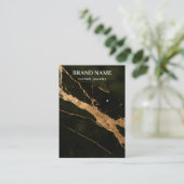 Visite Carte de présentation de bijoux en marbre noir mod (Debout devant)