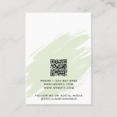 Visite Carte de présentation de bijoux moderne aquarelle (Dos)