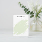 Visite Carte de présentation de bijoux moderne aquarelle (Debout devant)