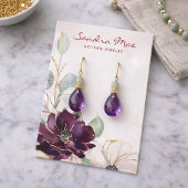 Visite Carte de Présentation de Bijoux Pailletée Or avec