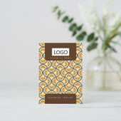Visite Carte de Présentation de Bijoux Rétro Boucles d'Or (Debout devant)