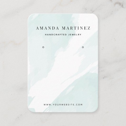 Visite Carte de Présentation de Boucle d'Oreille Aquarell (Devant)