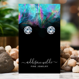 Visite Carte de présentation de boucles d'oreilles à encr