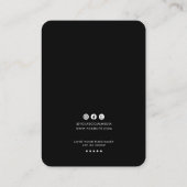 Visite Carte de présentation de boucles d'oreilles à logo (Dos)