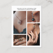 Visite Carte de Présentation de Boucles d'Oreilles avec 4 (Dos)
