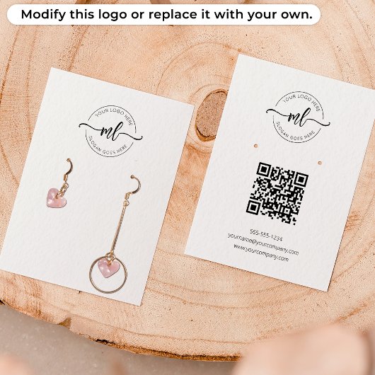 Visite Carte de Présentation de Boucles d'Oreilles avec C