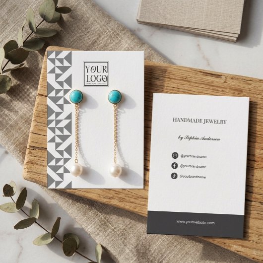 Visite Carte de Présentation de Boucles d'Oreilles avec L