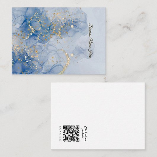 Visite Carte de Présentation de Boucles d'Oreilles Blue M (Devant / Derrière)