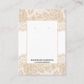 Visite Carte de Présentation de Boucles d'Oreilles en Den (Devant)