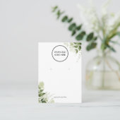 Visite Carte de présentation de boucles d'oreilles floral (Debout devant)