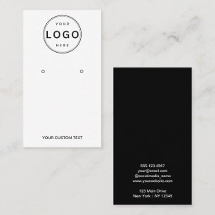 Visite Carte de Présentation de Boucles d'Oreilles Logo C