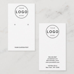 Visite Carte de Présentation de Boucles d'Oreilles Logo C