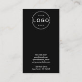 Visite Carte de Présentation de Boucles d'Oreilles Logo C (Dos)