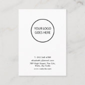 Visite Carte de Présentation de Boucles d'Oreilles Minima (Dos)