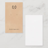 Visite Carte de Présentation de Boucles d'Oreilles | Prés (Devant / Derrière)