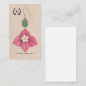 Visite Carte de Présentation de Boucles d'Oreilles | Prés (Devant / Derrière)