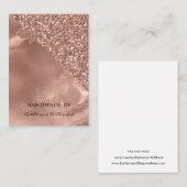 Visite Carte de Présentation de Boucles d'Oreilles | Rose (Devant / Derrière)