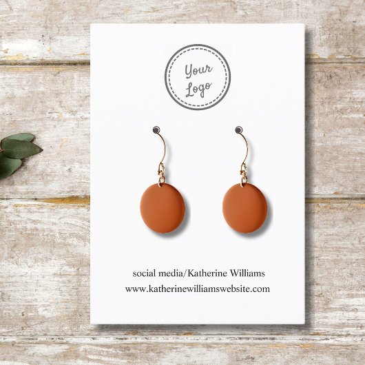 Visite Carte de Présentation de Boucles d'Oreilles Simple