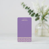Visite Carte de Présentation de Boucles d'Oreilles Violet (Debout devant)