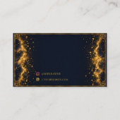 Visite Carte de présentation de bracelet mini luxe Midnig (Dos)