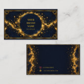 Visite Carte de présentation de bracelet mini luxe Midnig (Devant / Derrière)