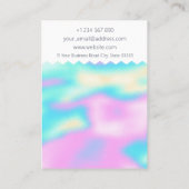 Visite Carte de présentation de collier holographique à m (Dos)