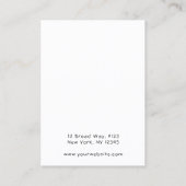 Visite Carte de présentation de couronne florale rustique (Dos)