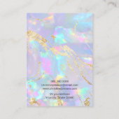 Visite carte de présentation de texture d'opale (Dos)
