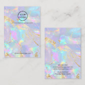 Visite carte de présentation de texture d'opale (Devant / Derrière)