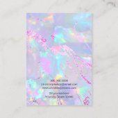 Visite carte de présentation de texture d'opale (Dos)