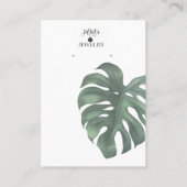 Visite Carte de Présentation Moderne Monstera pour Boucle (Devant)