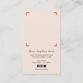Visite Carte de présentation pour boucles d'oreilles en b (Dos)