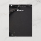 Visite Carte de présentation pour boucles d'oreilles noir (Devant)
