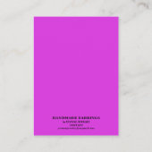 Visite Carte de Présentation pour Boucles d'Oreilles Rose (Dos)