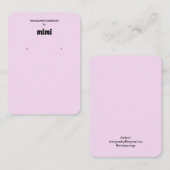 Visite Carte de Présentation Simple Présentoir à Boucles  (Devant / Derrière)