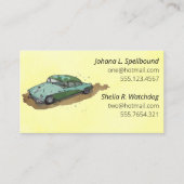 Visite Carte de présentation sociale jaune - berline (Devant)