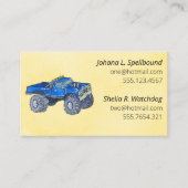 Visite Carte de présentation sociale jaune - ramassage (Devant)