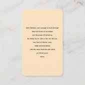 Visite Carte de prière à St Barbara (Dos)