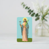 Visite Carte de prière à St Barbara (Debout devant)