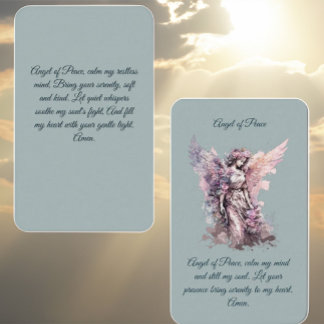 Visite Carte de prière Angel de Paix