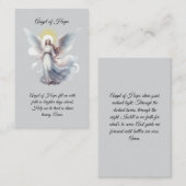 Visite Carte de prière Angel of Hope (Devant / Derrière)