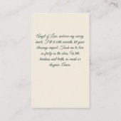 Visite Carte de prière Angel Of Love (Dos)