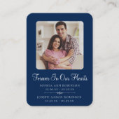 Visite Carte de prière bleue aux funérailles commémorativ (Devant)