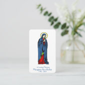 Visite Carte de prière catholique Sainte Vierge Marie (Debout devant)