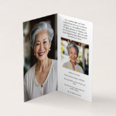 Visite Carte de prière commémorative aux petits papillons (Intérieur)