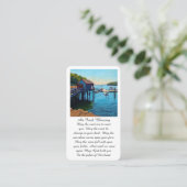 Visite Carte de prière commémorative Bénédiction (Debout devant)