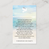 Visite Carte de prière commémorative de funérailles sur l (Dos)