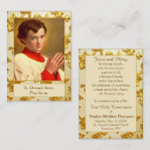 Visite Carte de prière commémorative de la communion de s (Devant / Derrière)